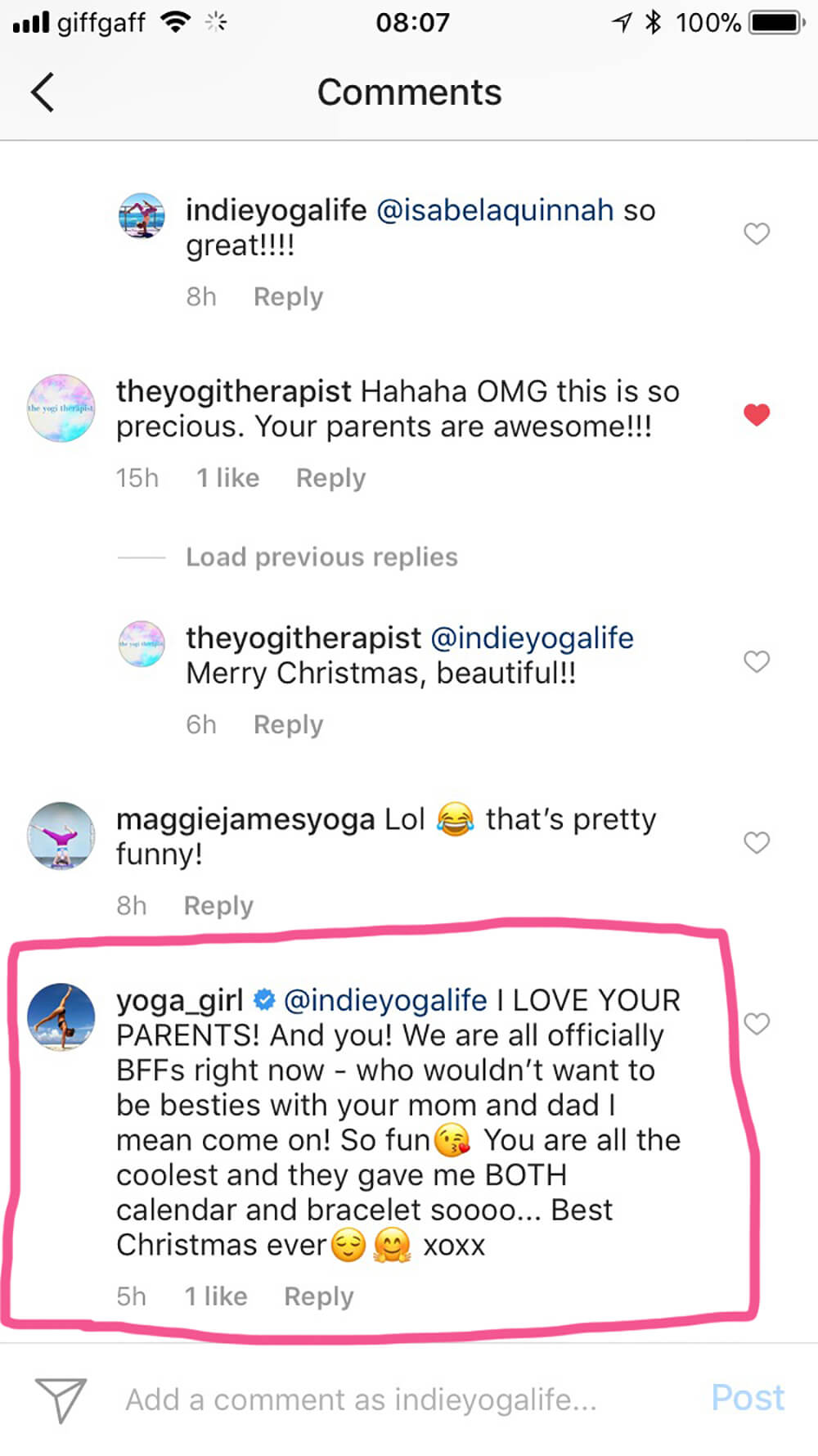 Yoga Girl Friend Che Dyer